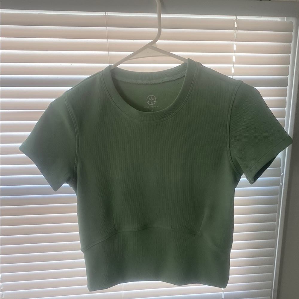 Elegant Green Crop Top for Women